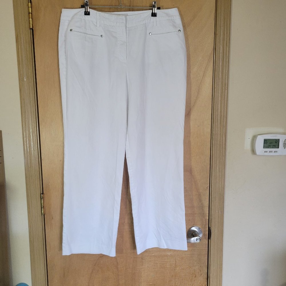 Dress Barn 16P Pants White Petite